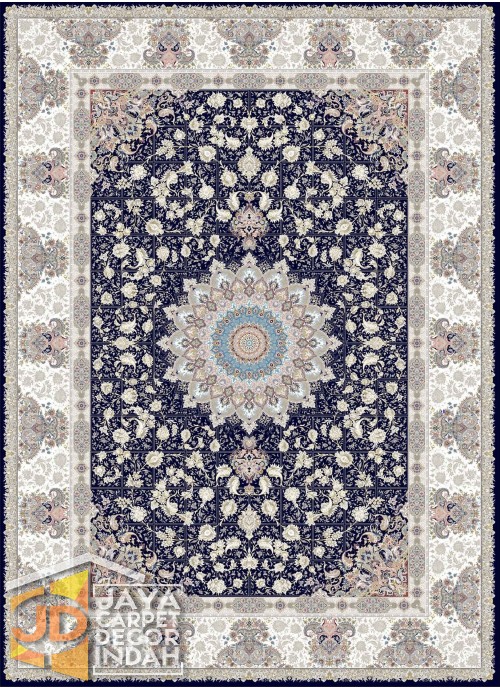 Karpet Permadani Solomon 1200 Reeds PICHAK NAVYBLUE 3681 ukuran  150 x 225, 200 x 300, 250x350,300 x 400 cm 
